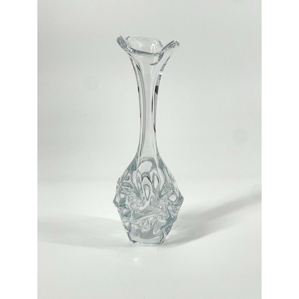 Vintage MCM Aseda Glass Scandinavian Swedish Vase Artist Börne Augustsson 10”